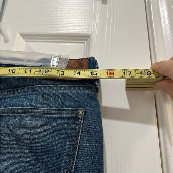 Rivet & Thread / Madewell Women’s Blue Denim Slim Distressed Jeans - Picture 3 of 9